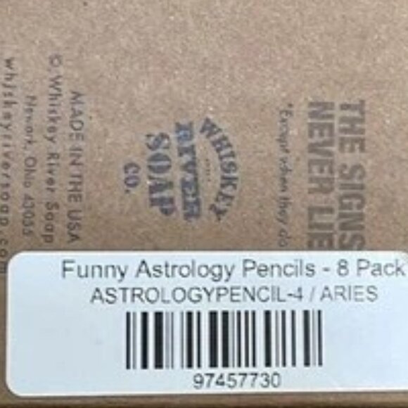 NWT Whiskey River Astrology Pencil Set of 8 Aries (March 21 - April 19) Graphite - Picture 8 of 8